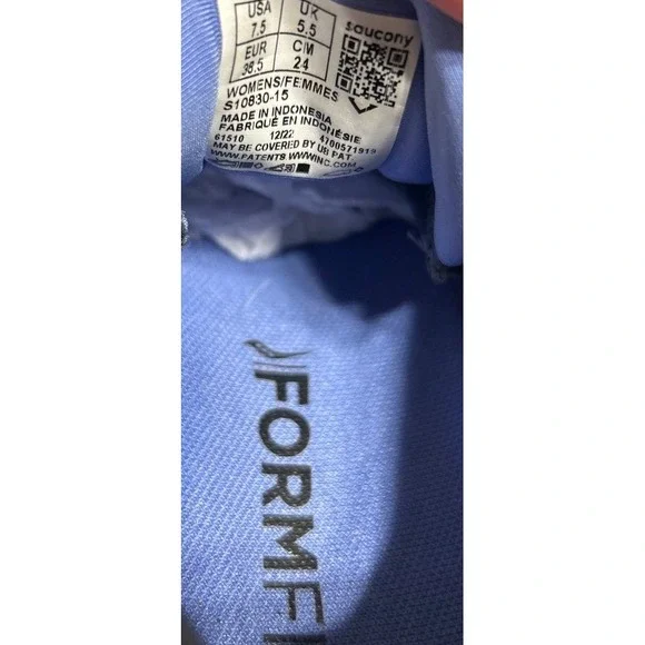 Saucony Ride 15 Womens Running Shoes Gray Blue Athletic Sneakers Size‎ 7.5 - Picture 8 of 9